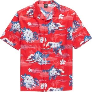 Oakley, tropical button up T-shirt, men’s size medium